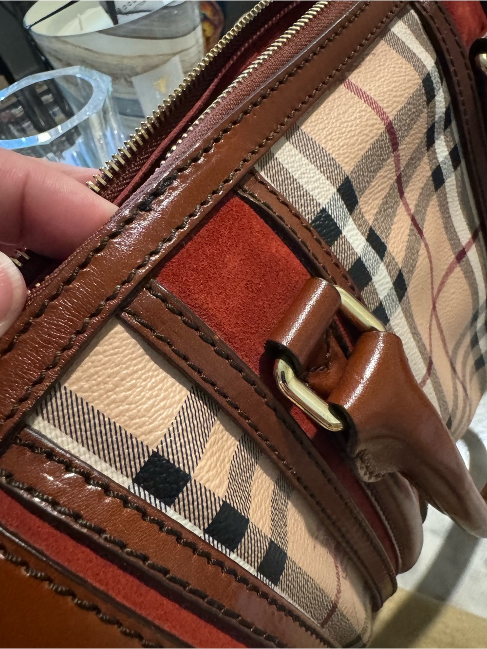 Burberry Alchester Canvas Bag- Medium - Picture 11 of 15
